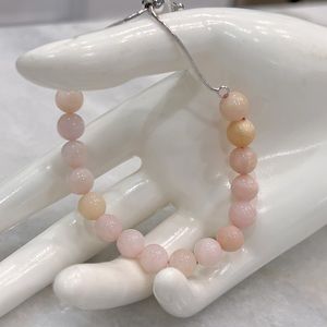Peruvian Pink Opal Sterling Silver BOLO Bracelet